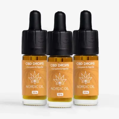 3FÜR2 CBD Öl 15% mit Curcumin – Nordic Oil