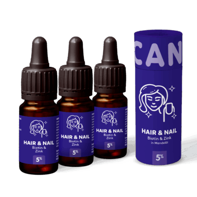 3x CBD Beautyöl HAIR & NAIL 5% - Canimal