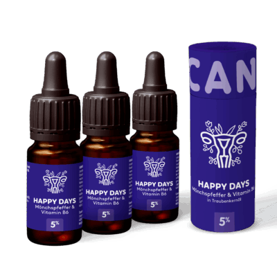 3x CBD Zyklusöl HAPPY DAYS 5% - Canimal