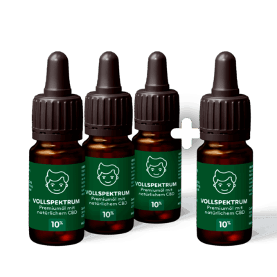 4x CBD Öl 10%: 4 zum Preis von 3! - Canimal