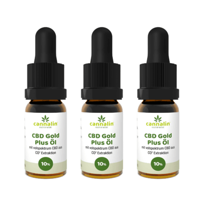 CBD Gold Öl 10% Angebot 3 zum Preis von 2 - Cannalin
