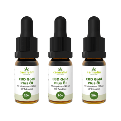 CBD Gold Öl 20% Angebot 3 zum Preis von 2 – Cannalin