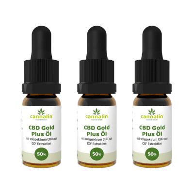 CBD Gold Öl 50% Angebot 3 zum Preis von 2 - Cannalin