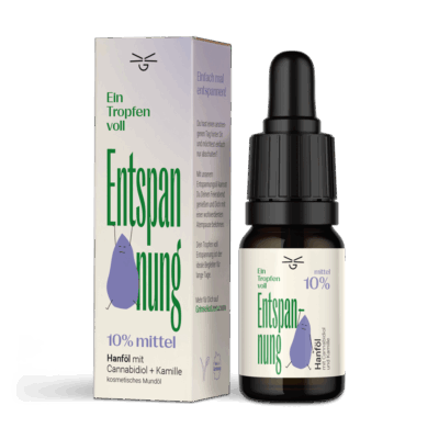 Ein Tropfen voll Entspannung CBD Öl 10% - Grinsekatzen