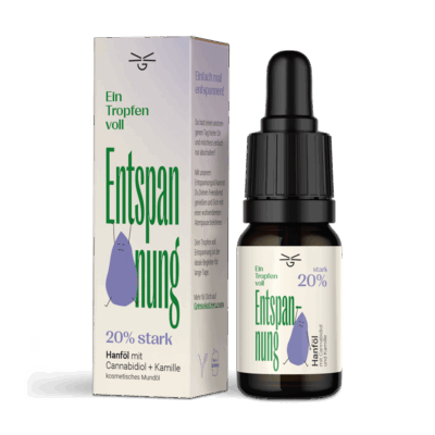 Ein Tropfen voll Entspannung CBD Öl 20% - Grinsekatzen