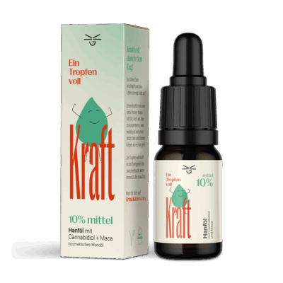Ein Tropfen voll Kraft CBD Öl 10% - Grinsekatzen