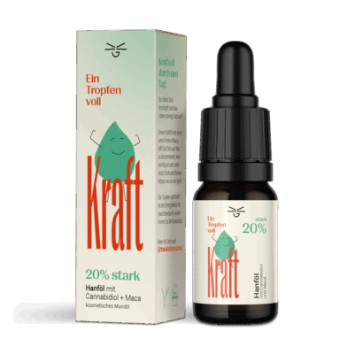 Ein Tropfen voll Kraft CBD Öl 20% - Grinsekatzen
